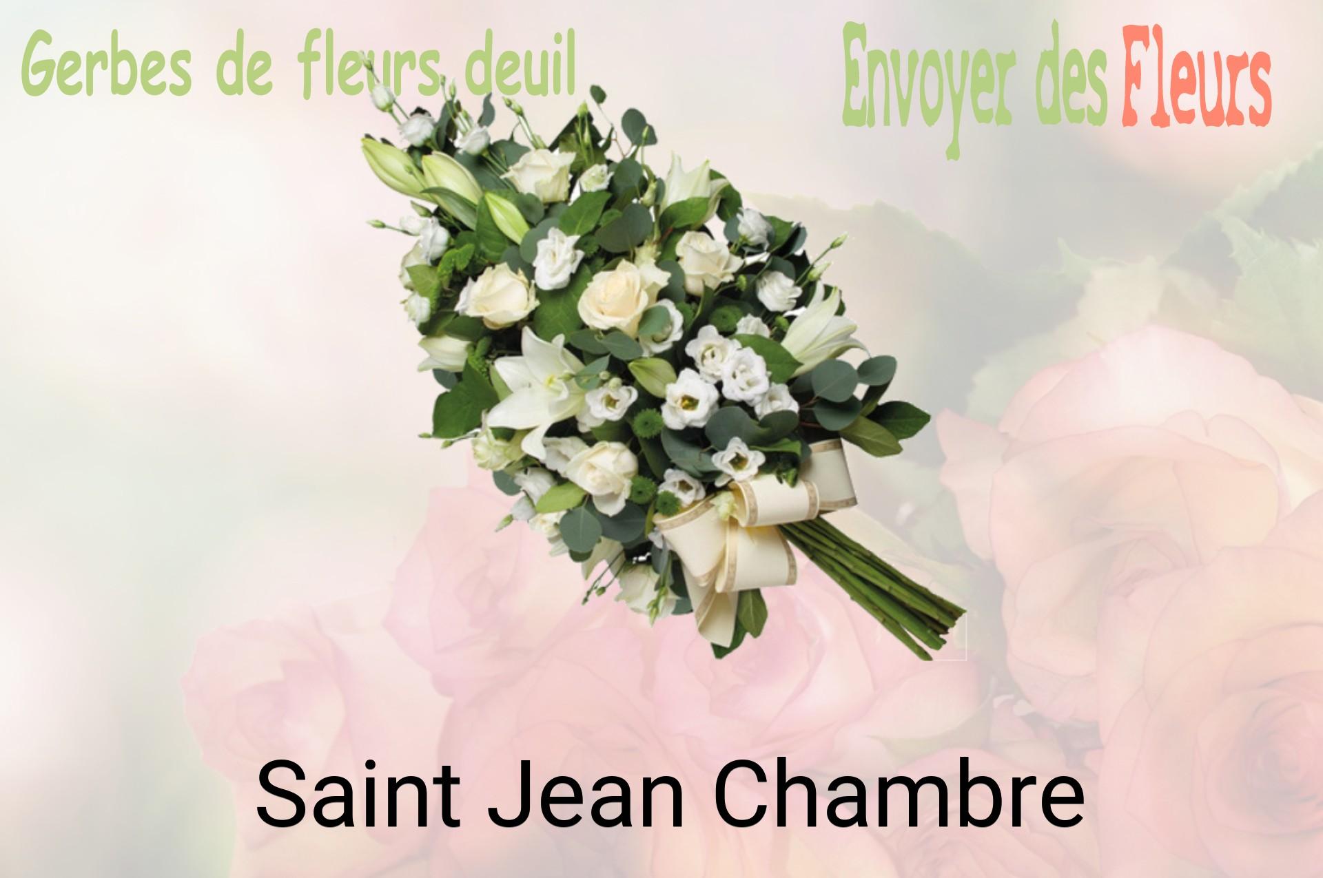 Gerbe de fleurs de deuil livrée à Saint-Jean-Chambre